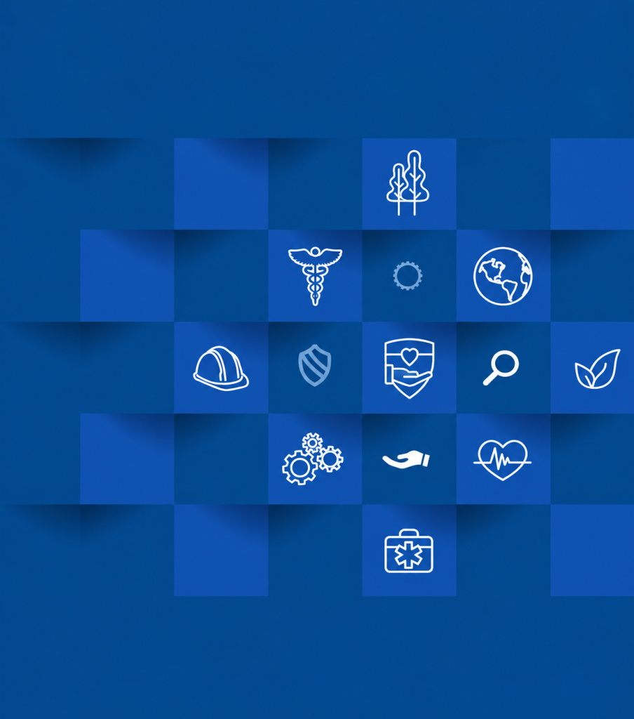 Blue Geometric Health And Safety Icons 904x1024