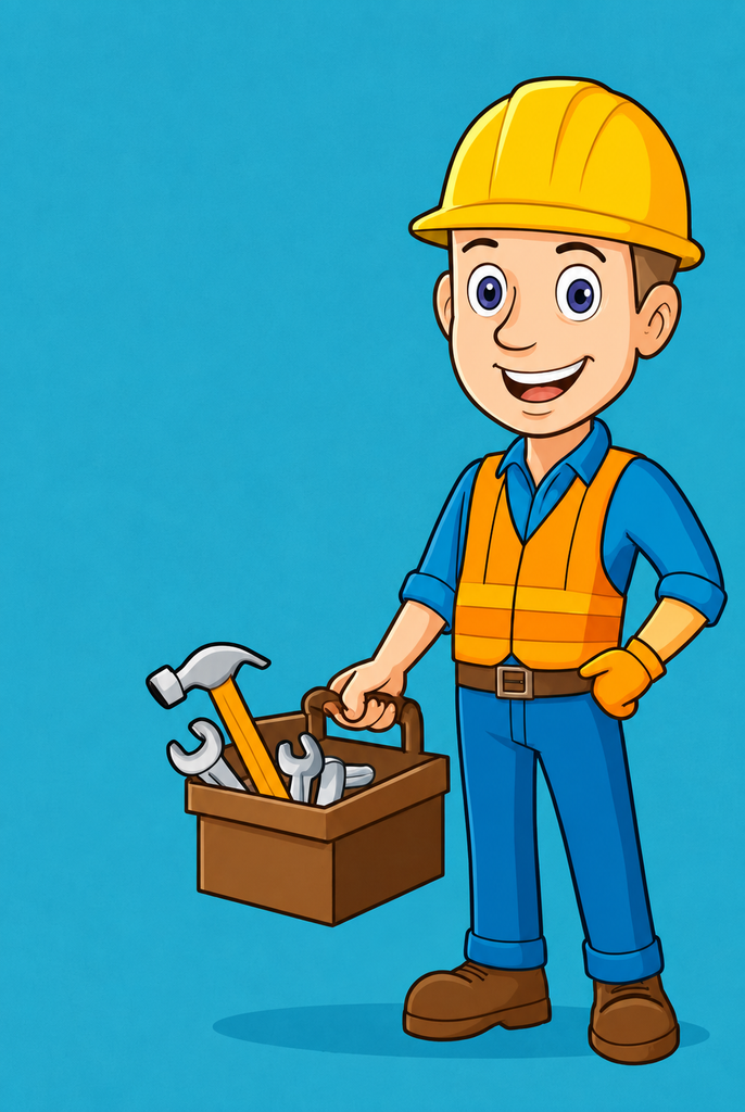 Cheerful Construction Worker With Toolbox 686x1024